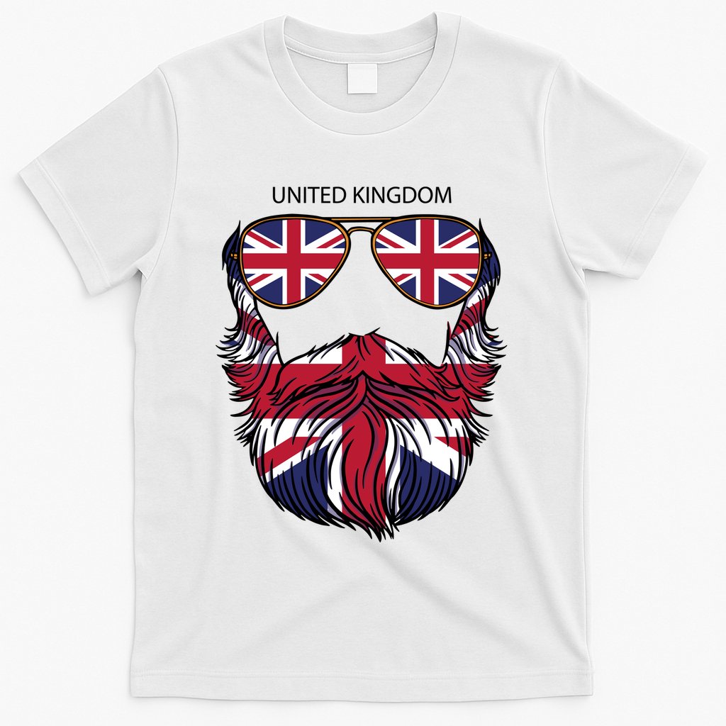 United Kingdom Beard Flag T-Shirt