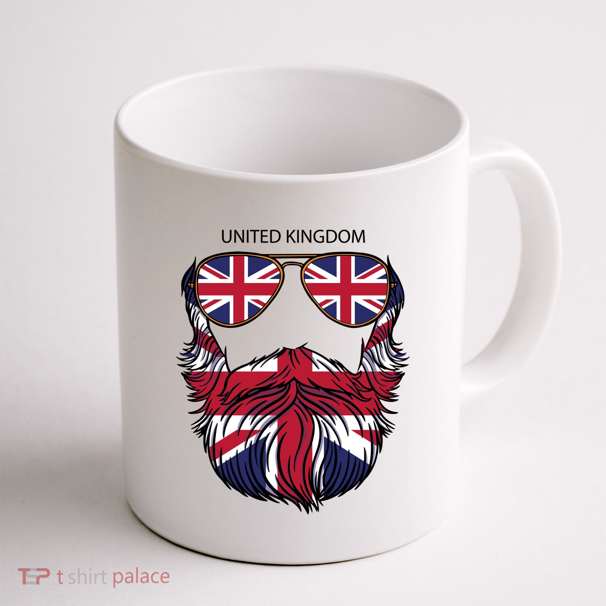 United Kingdom Beard Flag Mug