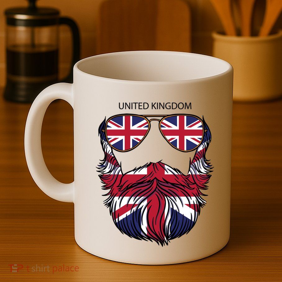 United Kingdom Beard Flag Mug
