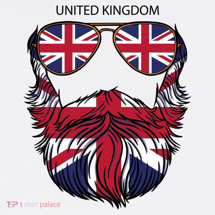 United Kingdom Beard Flag Mug