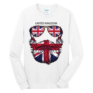 United Kingdom Beard Flag Tall Long Sleeve T-Shirt