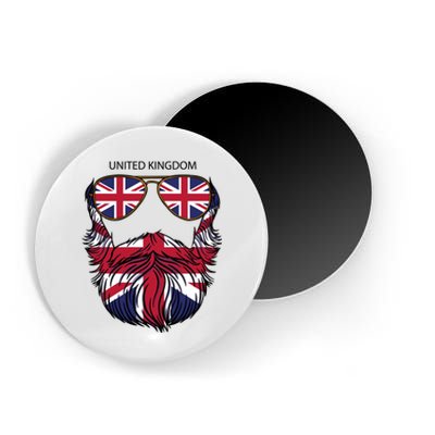 United Kingdom Beard Flag Magnet