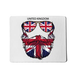 United Kingdom Beard Flag Mousepad