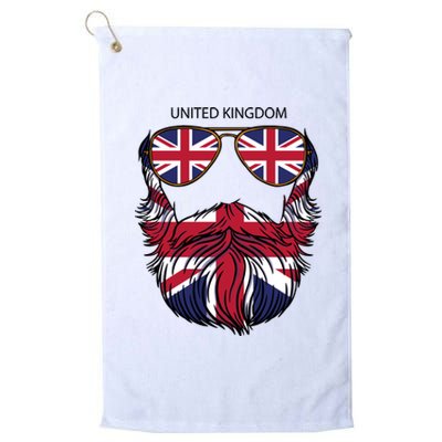 United Kingdom Beard Flag Platinum Collection Golf Towel