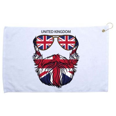 United Kingdom Beard Flag Grommeted Golf Towel