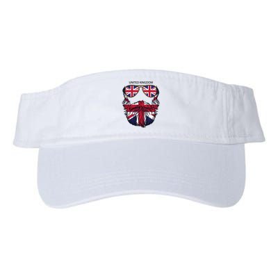 United Kingdom Beard Flag Valucap Bio-Washed Visor