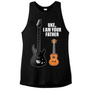 Uke I Am Your Father Ladies PosiCharge Tri-Blend Wicking Tank