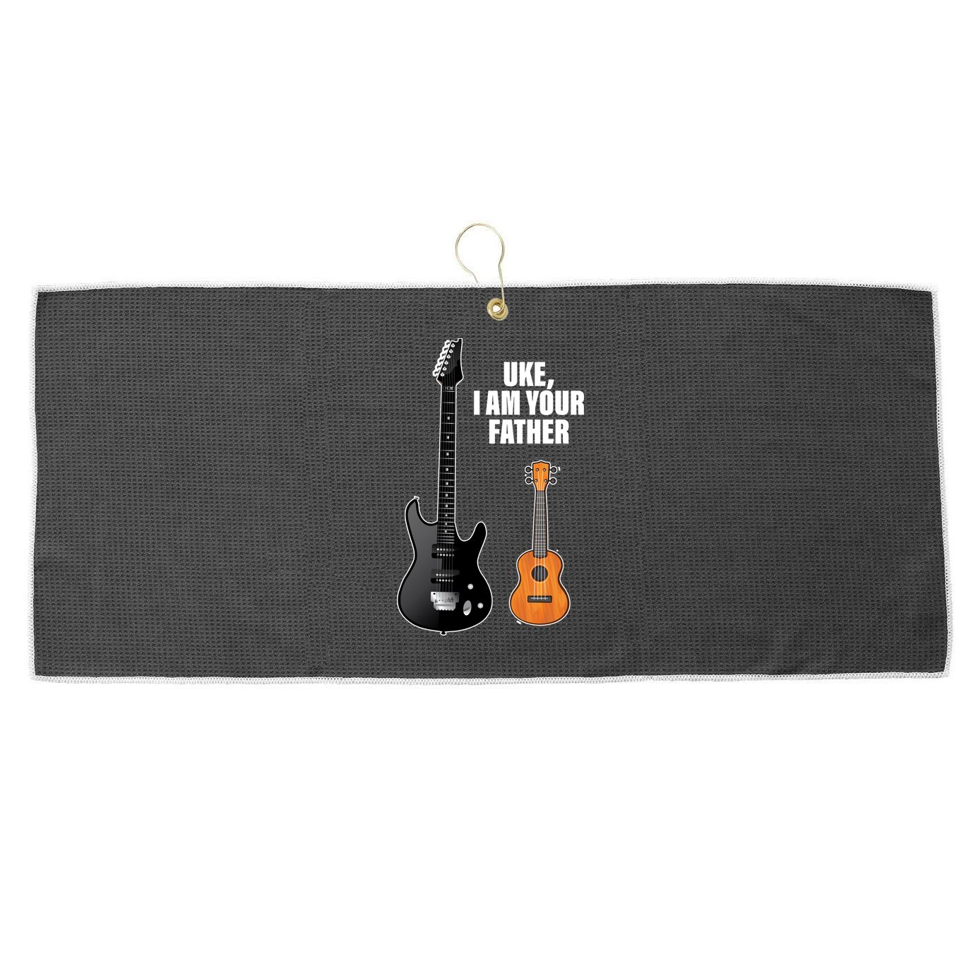 Uke I Am Your Father Large Microfiber Waffle Golf Towel