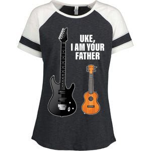 Uke I Am Your Father Enza Ladies Jersey Colorblock Tee