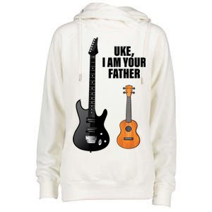 Uke I Am Your Father Womens Funnel Neck Pullover Hood