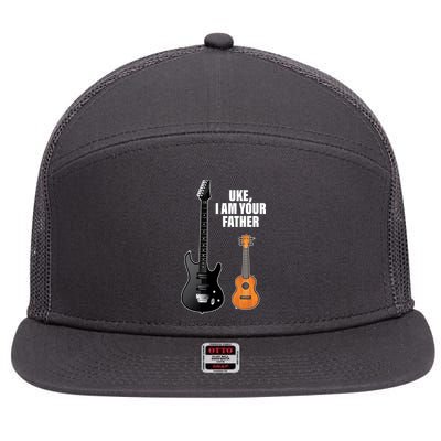 Uke I Am Your Father 7 Panel Mesh Trucker Snapback Hat