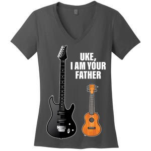 Uke I Am Your Father Women's V-Neck T-Shirt