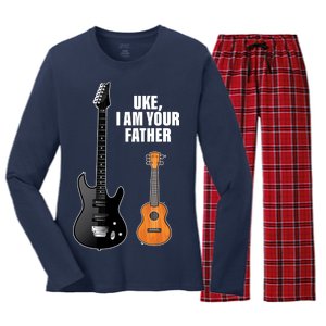 Uke I Am Your Father Women's Long Sleeve Flannel Pajama Set 