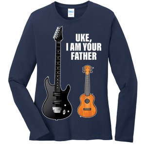 Uke I Am Your Father Ladies Long Sleeve Shirt