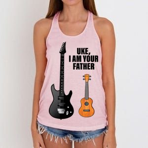 Uke I Am Your Father Women's Knotted Racerback Tank