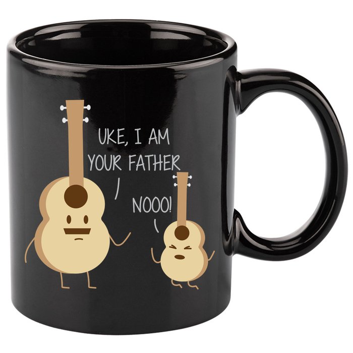 Uke I Am Your Father Ukulele Guitar 11oz C Handle Ceramic Mug