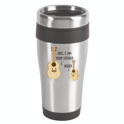 Uke I Am Your Father Ukulele Guitar 16oz Travel Tumbler