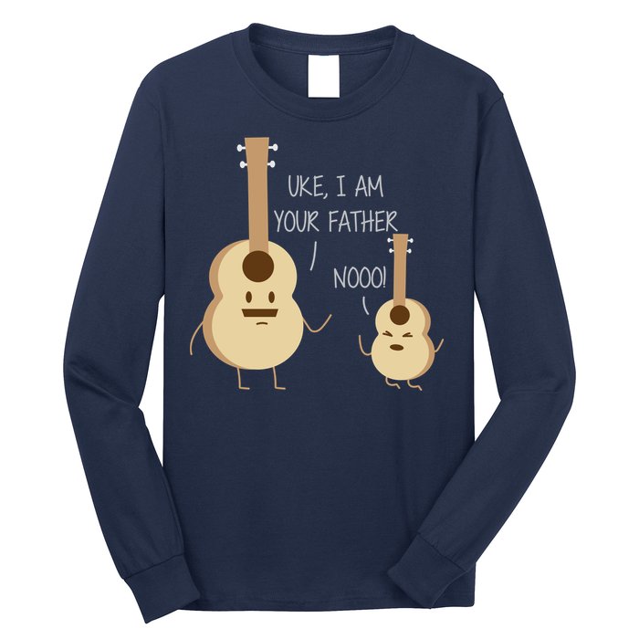 Uke I Am Your Father Ukulele Guitar Long Sleeve Shirt