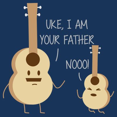 Uke I Am Your Father Ukulele Guitar T-Shirt