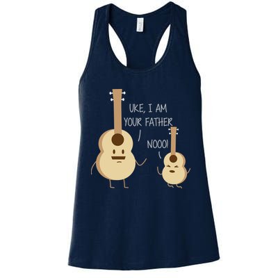 Uke I Am Your Father Ukulele Guitar Womens Tank Top