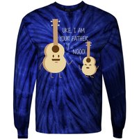 Uke I Am Your Father Ukulele Guitar Tie-Dye Long Sleeve Shirt