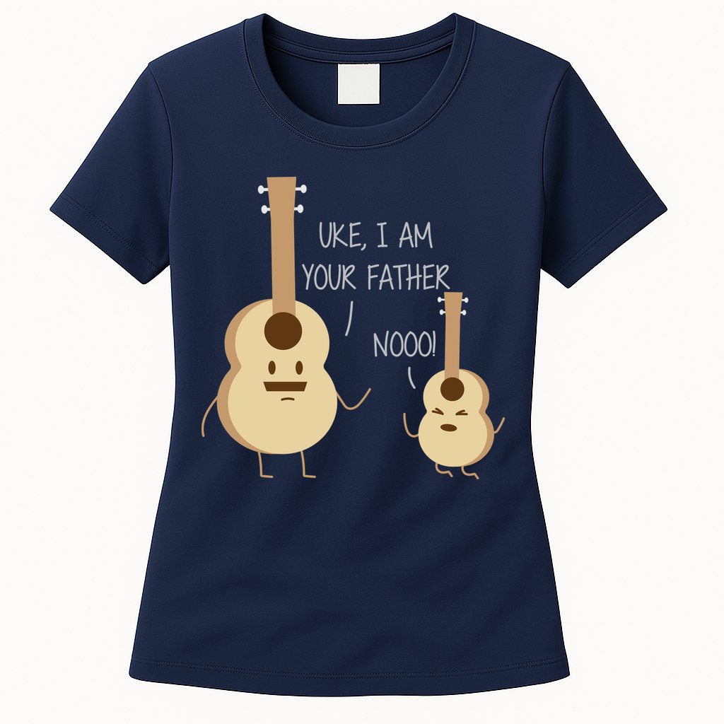 Uke I Am Your Father Ukulele Guitar Womens T-Shirt
