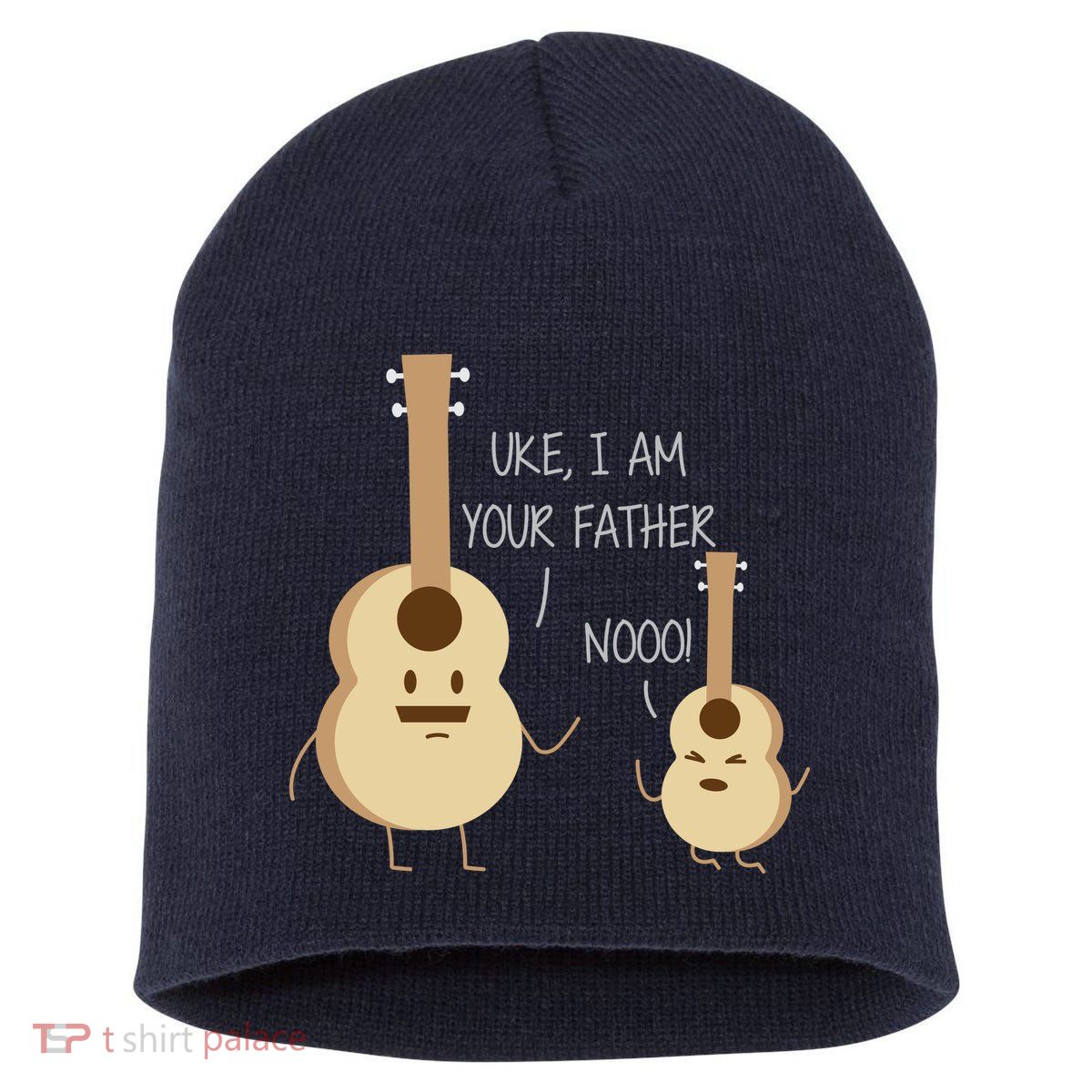 Uke I Am Your Father Ukulele Guitar Short Acrylic Beanie