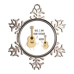 Uke I Am Your Father Ukulele Guitar Metallic Star Ornament