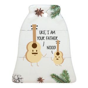 Uke I Am Your Father Ukulele Guitar Ceramic Bell Ornament