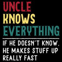 Uncle Know Everything Fathers Day Gift For Funny Uncle Dad 16 in Basic Backpack