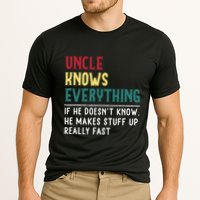 Uncle Know Everything Fathers Day Gift For Funny Uncle Dad Cooling Performance Crew T-Shirt