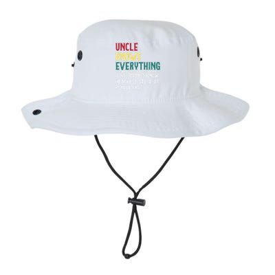 Uncle Know Everything Fathers Day Gift For Funny Uncle Dad Legacy Cool Fit Booney Bucket Hat