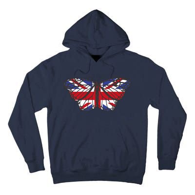 United Kingdom Flag Butterfly Tall Hoodie