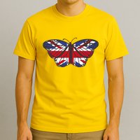 United Kingdom Flag Butterfly T-Shirt
