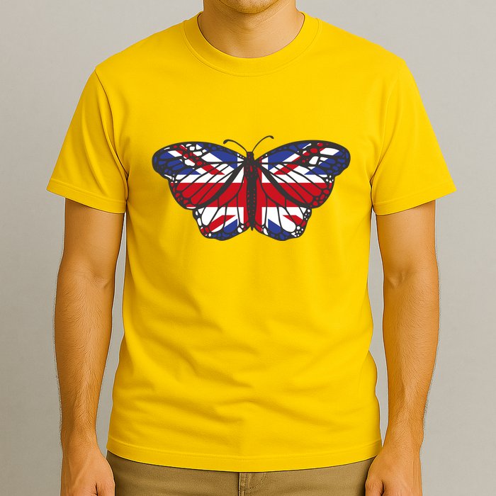 United Kingdom Flag Butterfly T-Shirt