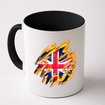 United Kingdom Flame Flag Mug