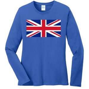 United Kingdom Flag British Union Jack Uk Flags Gift Ladies Long Sleeve Shirt