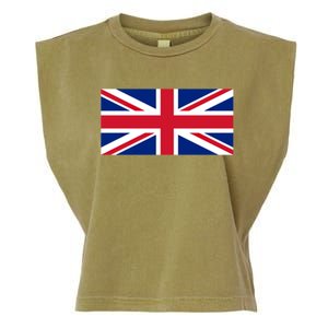 United Kingdom Flag British Union Jack Uk Flags Gift Garment-Dyed Women's Muscle Tee