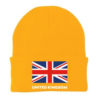 United Kingdom Flag White Blue And Red England Union Jack Gift Knit Cap Winter Beanie