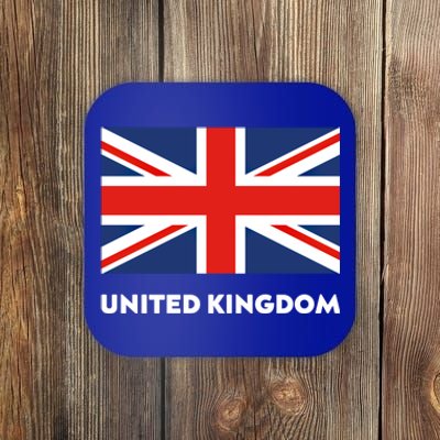 United Kingdom Flag White Blue And Red England Union Jack Gift Coaster