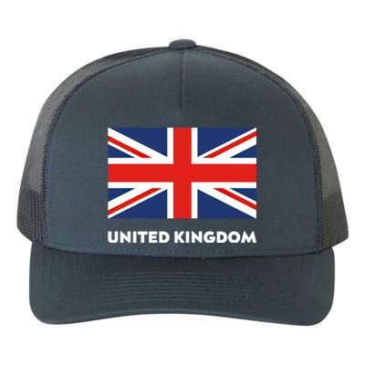 United Kingdom Flag White Blue And Red England Union Jack Gift Yupoong Adult 5-Panel Trucker Hat