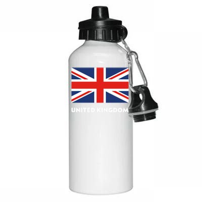 United Kingdom Flag White Blue And Red England Union Jack Gift Aluminum Water Bottle