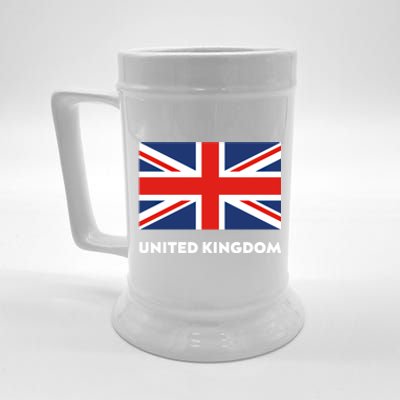 United Kingdom Flag White Blue And Red England Union Jack Gift Beer Stein