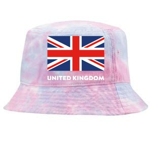 United Kingdom Flag White Blue And Red England Union Jack Gift Tie-Dyed Bucket Hat