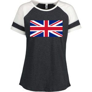 United Kingdom Flag British Union Jack Uk Flags Great Gift Enza Ladies Jersey Colorblock Tee