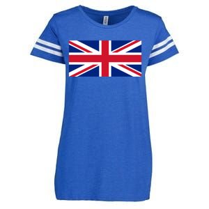 United Kingdom Flag British Union Jack Uk Flags Great Gift Enza Ladies Jersey Football T-Shirt