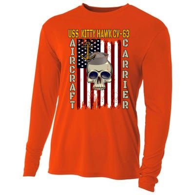 Uss Kitty Hawk Cvmeaningful Gift63 Veterans Day Dad Son Grandpa Great Gift Cooling Performance Long Sleeve Crew