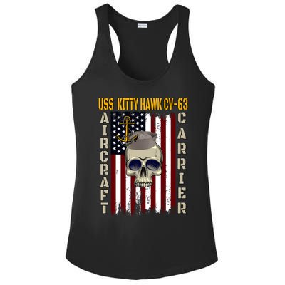 Uss Kitty Hawk Cvmeaningful Gift63 Veterans Day Dad Son Grandpa Great Gift Ladies PosiCharge Competitor Racerback Tank