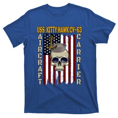 Uss Kitty Hawk Cvmeaningful Gift63 Veterans Day Dad Son Grandpa Great Gift T-Shirt