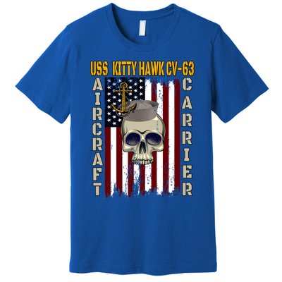 Uss Kitty Hawk Cvmeaningful Gift63 Veterans Day Dad Son Grandpa Great Gift Premium T-Shirt